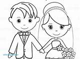 Coloring Wedding Pages Couple Color Printable Valentines Getcolorings Getdrawings sketch template