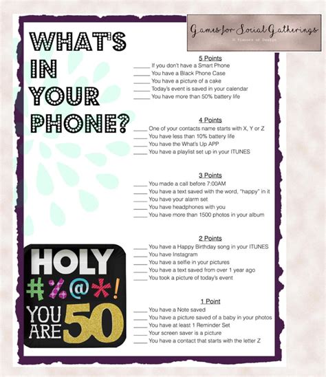 birthday party game whats   phone birthday party etsy