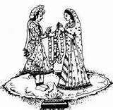 Hindu Clipart Wedding Clip Color Stock Clipartix sketch template