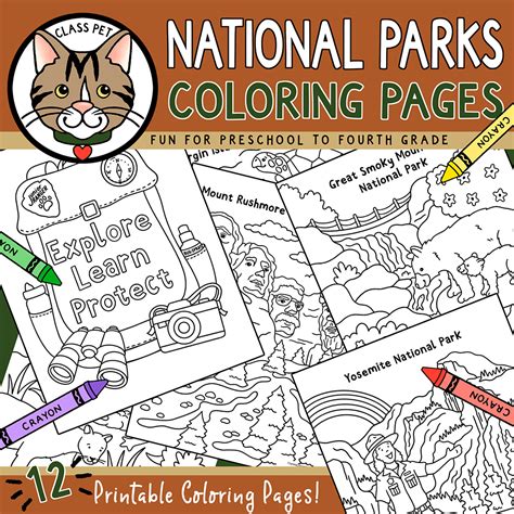coloring pages national parks