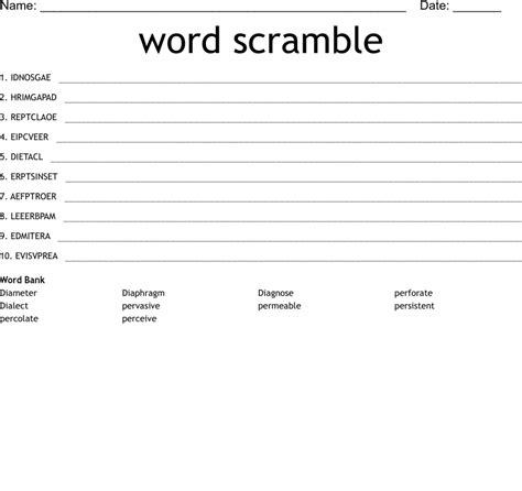 word scramble wordmint