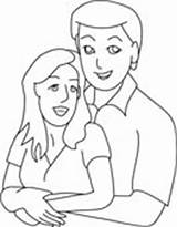 Husband Wife Outline Family Clipart 2401 Hits People Members Clipground sketch template