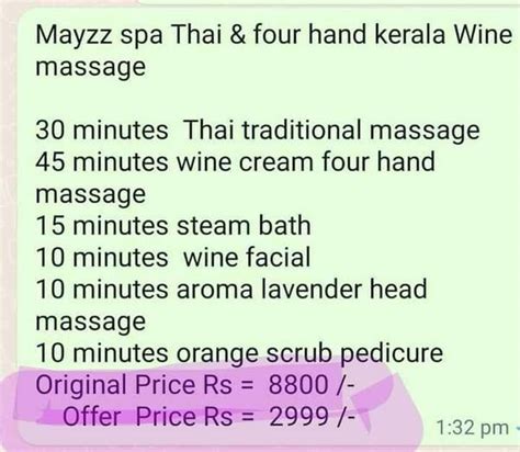 mayzz spa thai  hand kerala wine massag mayzz spa velachery