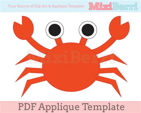 images  crab template  printable  printable crab