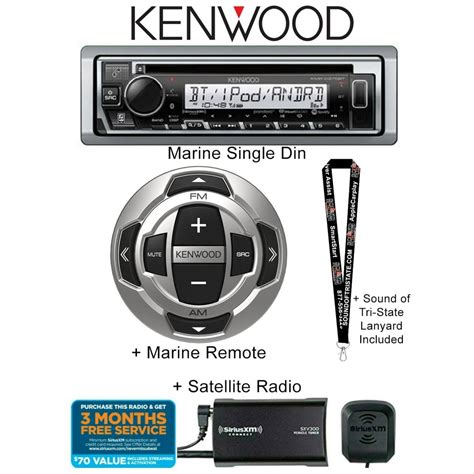 kenwood kmr dbt marine cd receiver  bluetooth  usb input kenwood kca rcmr marine