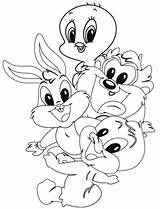 Looney Coloring Tunes Toons Pages Baby Cute Drawings Books Cartoon Kids Disney Tweety Sheets Colouring Tegning Rajzok Ed Aranyos Rajzfilmek sketch template