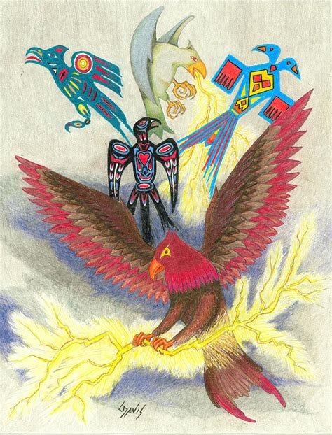 legend   thunderbird drawing  lew davis