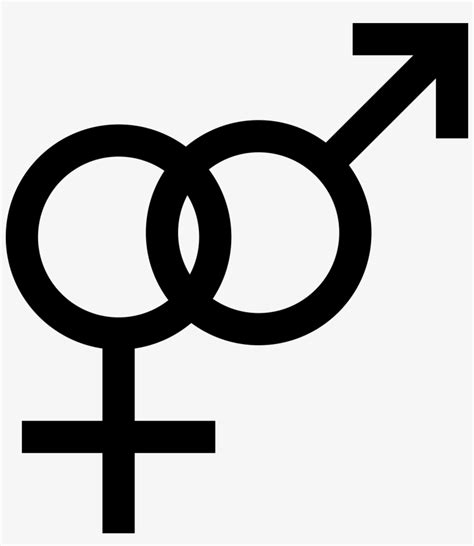 Male And Female Gender Icons Heterosexual Symbol Png Image