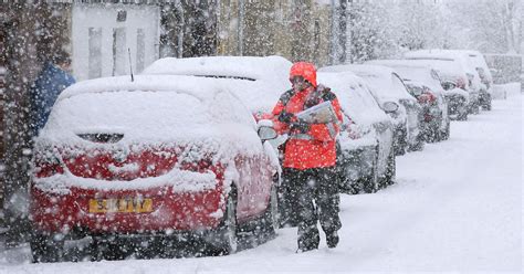uk weather britain facing six inches of snow this weekend
