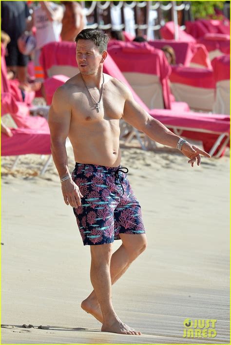 Mark Wahlberg Hits The Beach In Barbados Shows Off Hot