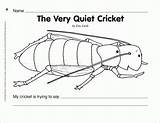 Cricket Quiet Ausmalbilder Coloringhome sketch template