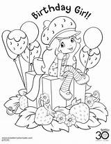 Coloring Pages Strawberry Shortcake Birthday Party Printable Print Thesuburbanmom Kids Drawing Sheets Jam Cherry Vine Getcolorings Colorear Paginas Para Books sketch template