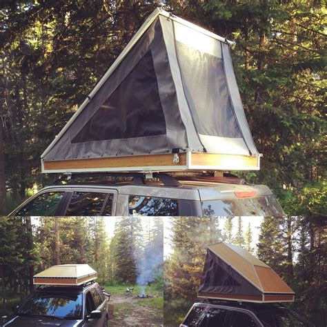 homemade rooftop tent bulky  fun rrooftoptents