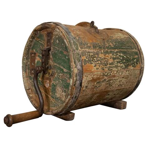 19th Century Large 3 Gal Crock Or Butter Churn Made In Los Angeles For
