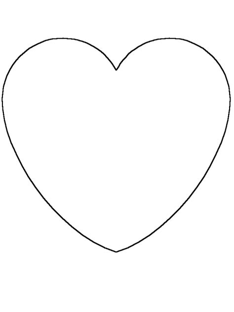 heart simple shapes coloring pages coloring book  coloring pages