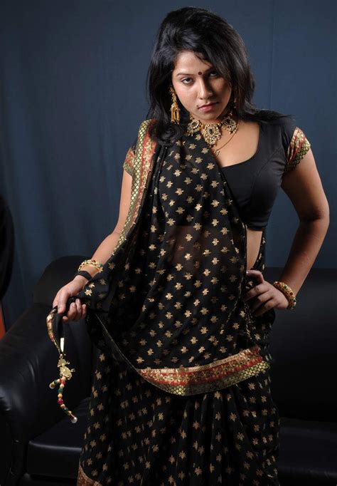 latest movie masala jyothi masala actress in black saree pictures