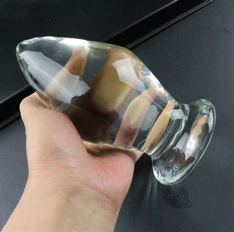 Super Big Glass Dildo Anal Plug Erotic Toys Butt Plug