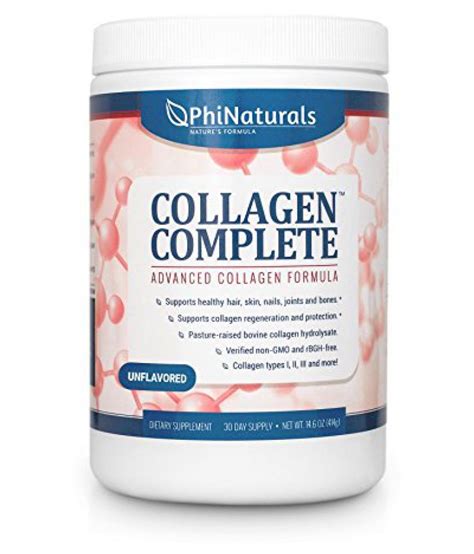 phi naturals collagen complete powder supplement advanced collagen