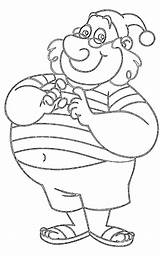 Coloring Pages Kids Smee Pan Peter Printable Hook Disney sketch template