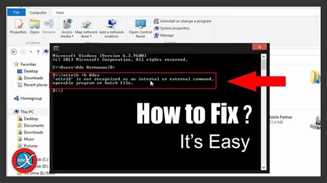 How To Fix Not Recognized As Internal Or External Command In Cmd