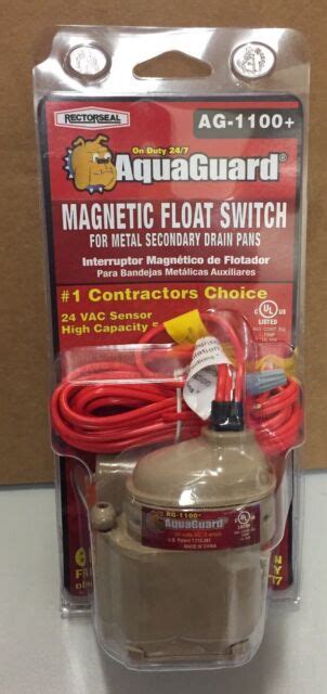 aquaguard ag  magnetic condensate overflow float switch  metal pans  sale