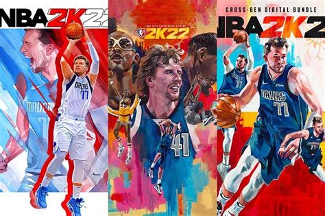 Luka On Nba 2k22 Cover Kd Kareem Nowitzki On 75th Anniversary