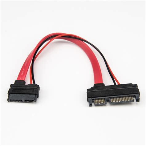 6in Slimline Sata To Sata Adapter With Power F M Rocstor