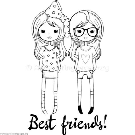 cute bff coloring pages jambestlune
