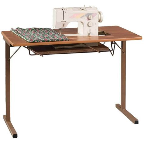 fashion sewing cabinets  foldable sewing machine table rustic maple walmartcom walmartcom