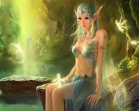 Water Fantasy Rocks Fairies Elves Sprites Desktop
