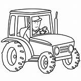 Rolnik Traktorze Kolorowanki Traktory Kolorowanka Druku Tractor Traktor Drukowania sketch template