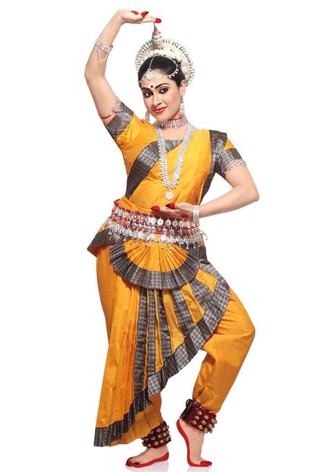 Mustard Art Silk Indian Classical Odissi Readymade Dance