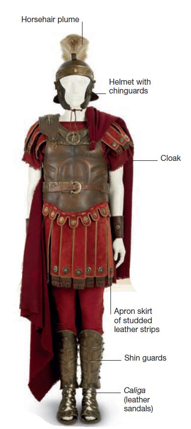 roman soldier wearing a leather cuirass this reconstructed legionary