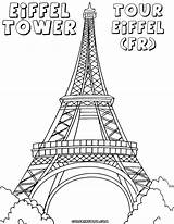 Eiffel Getdrawings Coloring sketch template