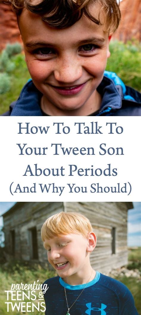 how to talk to your tween son about periods