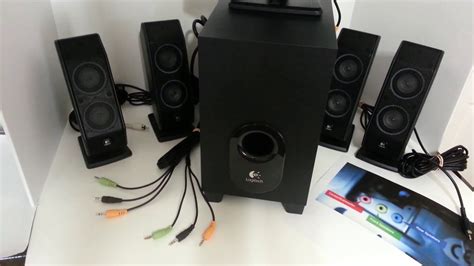 logitech   setup review   connect  tv surround sound speakers  subwoofer