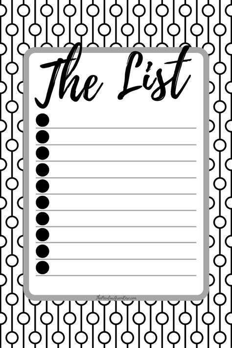 love  classy   list printable list printable list