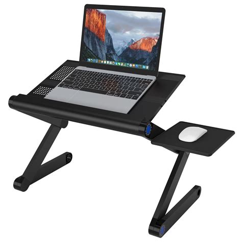 adjustable laptop stand folding portable standing desk ventilated