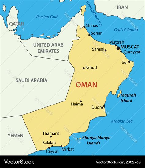 oman   map cities  towns map