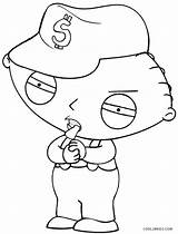 Coloring Stewie Pages Gangster Guy Family Griffin Printable Drawing Girl Gangsta Cartoon Brian Kids Cool2bkids Ghetto Sheets Print Disney Cute sketch template