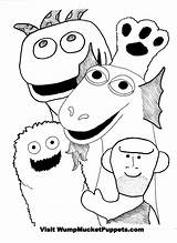 Puppet Coloring Pages Show Puppets Master Colouring Wump Mucket Getdrawings Printable Getcolorings Colorings Color sketch template