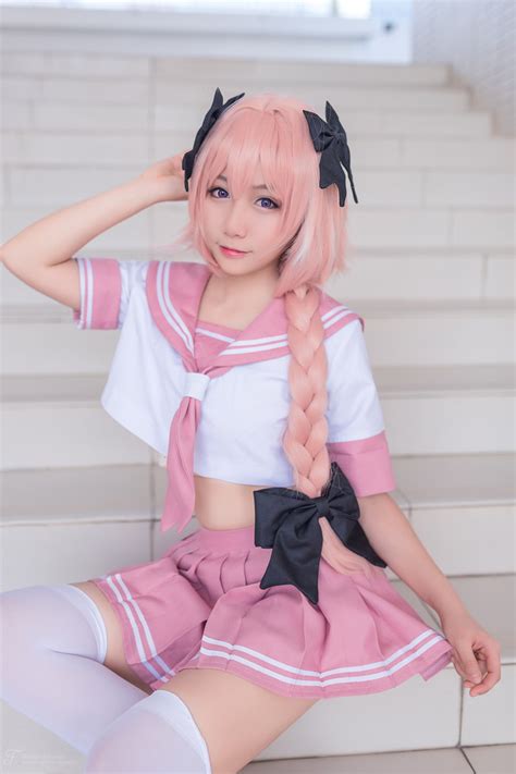 astolfo seifuku cosplay overwhelmingly pink sankaku complex