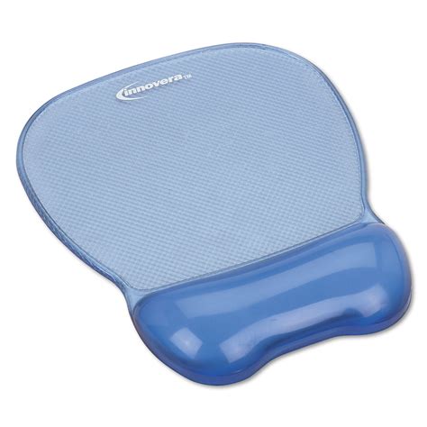 gel mouse pad wwrist rest nonskid base      blue nosi