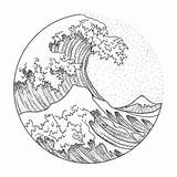 Wave Drawing Line Tsunami Tattoo Ocean Stag Drawings Waves Easy Head Getdrawings Moon Pencil 1000 Paintingvalley Hokusai Weheartit Great Choose sketch template