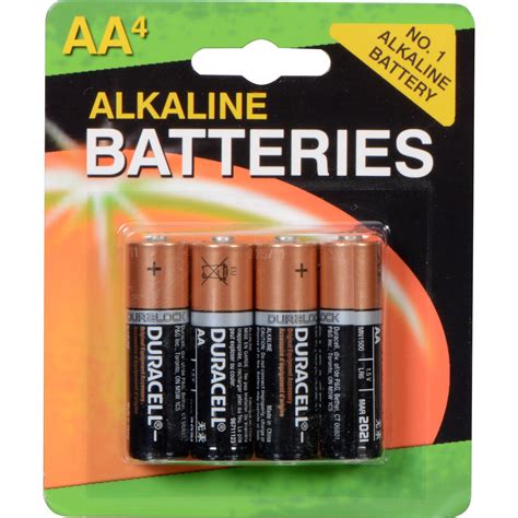 duracell  aa coppertop alkaline batteries  pack mnb