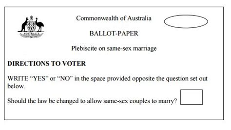 here s what your marriage postal survey form will look