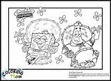 Coloring Pages Spongebob Cartoon Nickelodeon sketch template