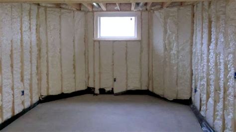 spray foam basement insulation openbasement
