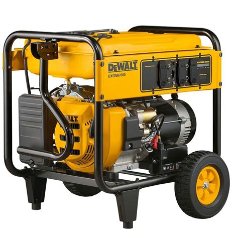 dewalt  watt gasoline powered electric start portable generator dxgnr  home depot