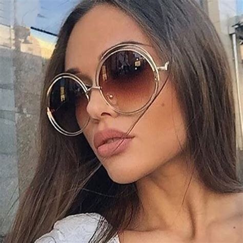luxury round sunglasses women brand designer 2019 vintage retro